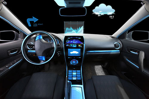 high-tech car dashboard