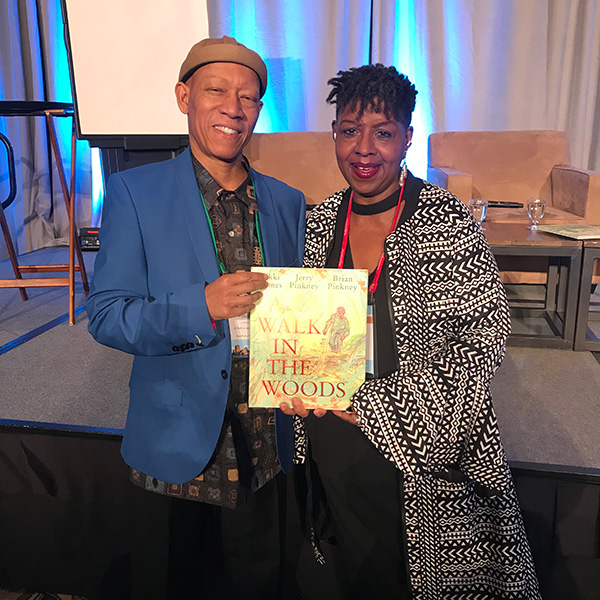 Brian Pinkney and me keynoting at ABA